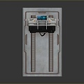 Science Fiction Door Steel Door Science Fiction Door Science Fiction Entrance Door Science Fiction Entrance Future Door Security Door Password Door 3d model