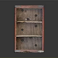 Vintage Red Coca-Cola Wooden Crate With Divided Compartments And Worn Details