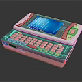Modern Handheld Digital Device Featuring Color Screen and Integrated Physical Keyboard 3d model