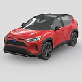 Red SUV With Black Roof And Modern Exterior Design Featuring Black Wheels