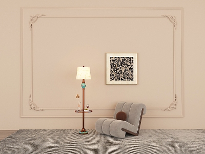 French Retro Floor Lamp Advanced Sense Atmosphere Lamp Integrated Vertical Table Lamp model