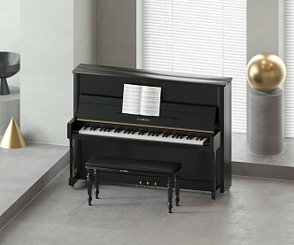 Modern Piano 3d model