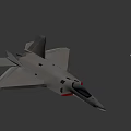 Modern Stealth Fighter Jet With Visible Cockpit And Deployed Landing Gear