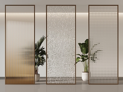 Modern 10 Glass Partition Gradient Glass Changhong Glass model