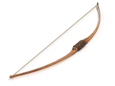 Bow and arrow short bow weapon 3d model