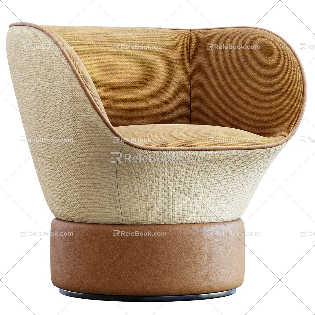 Modern HC28 Single Sofa 3d model