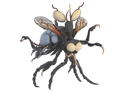 Monster Monster Alien Zerg Alien Creature Mutated Beast Ancient Creature Mutated Creature Doomsday Creature 3d model