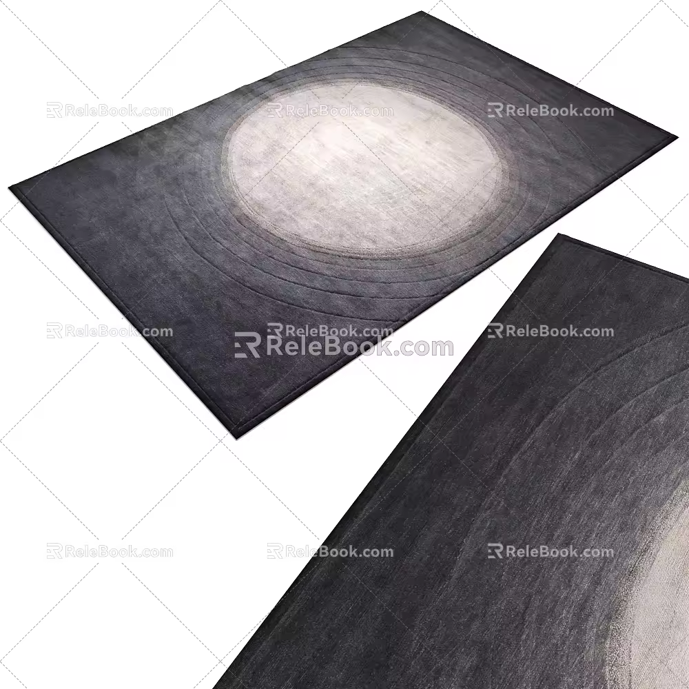 Modern Carpet Square Carpet Fabric Carpet 3d model