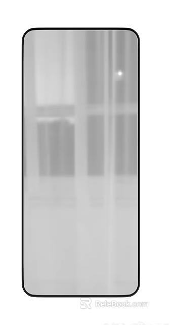 Stylish Wall Mirror With Sleek Frame For Modern Home Interior Decoration 3d model 