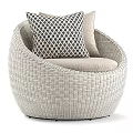 Sofa coffee table combination 3d model