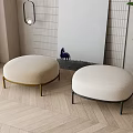 Modern shoe changing stool 3d model