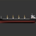 Bulk carrier large cargo ship cargo ship small cargo ship 3d model