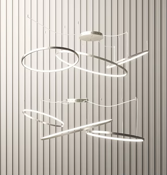 Modern chandelier 3d model