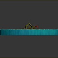 Holiday Paradise Holiday Island Sea House Seaside Cottage Seaside Wooden House Holiday Island Island Island 3d model