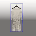 Elegant Off Shoulder Long Sleeve Lace Dress With Floral Pattern Design