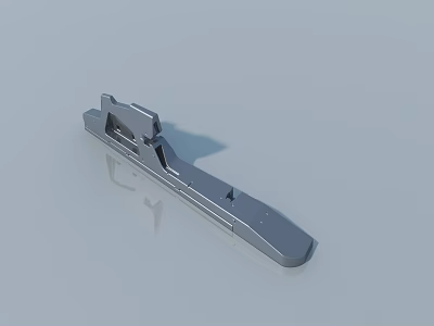 Sturdy Metal Swing Door Hardware Component 3D Model Design 3d model