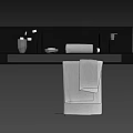 Modern Bathroom Accessories Collection With Soft Towels Soap Dishes And Practical Dispensers Toothbrush Holders