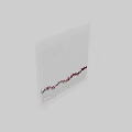 Modern Elegant Metal Cube Wall Hanging Featuring Red And Silver Decorative Elements 3d model