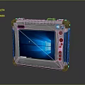 Rugged Portable Industrial Tablet With Windows OS Display Screen And Control Buttons