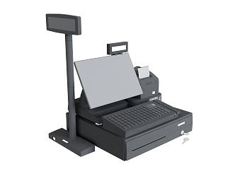 Cash register buy stand-alone 3d model