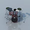 Professional ddrum Complete Drum Set With Multiple Drums Cymbals And Stands