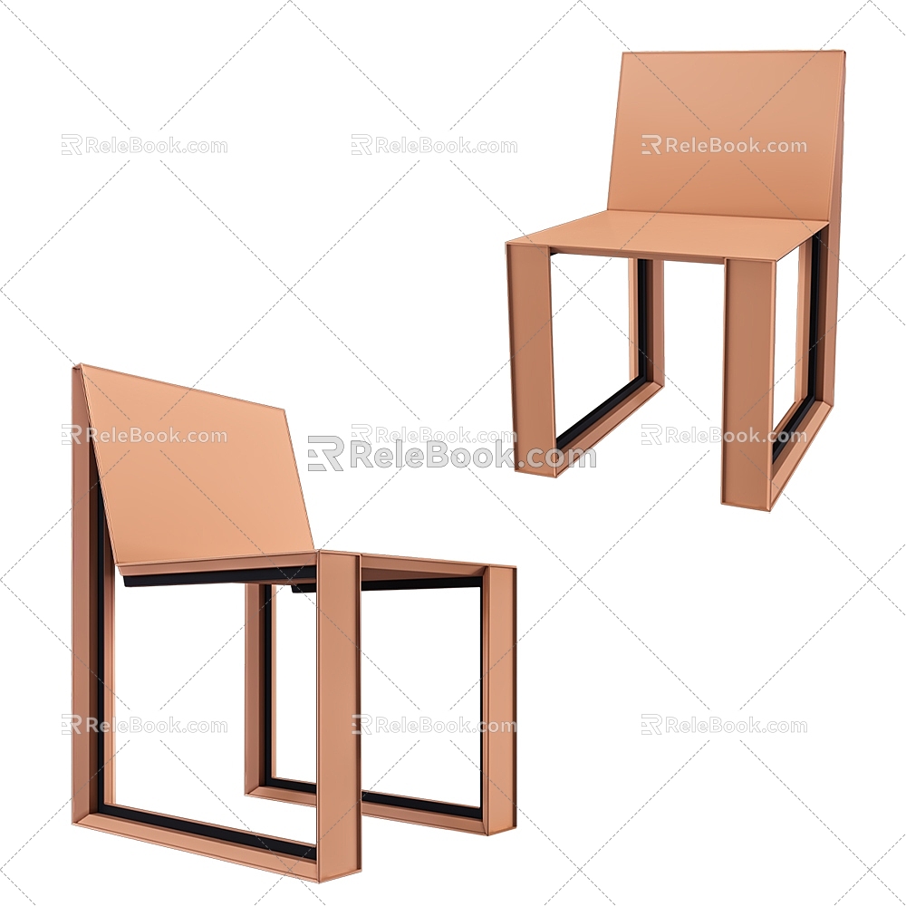 Modern single chair 3d model