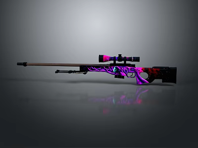 Sniper rifle sight sniper rifle sci-fi sniper rifle 3d model