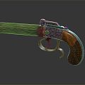 Vintage musket pistol 3d model