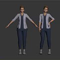 Two Women Standing In Light Purple Cardigans Dark Tops Pants And Gray Boots