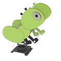 Modern rocking horse ant rocking music 3d model