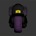 Purple and Black FENIX Motorcycle with 015 Number Hexagon Logo and Purple Tires