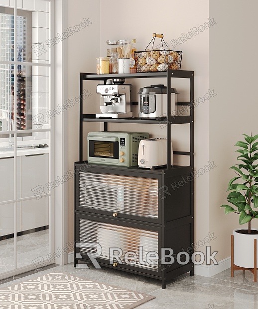 Modern Shelf Kitchen Ornaments model