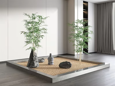 New Chinese Landscape Sits Courtyard Sits 3d model