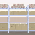 Modern Shelf Express Rack Storage Rack 3d model
