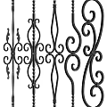 European Railing 3d model