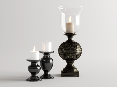 Candlestick candle 3d model