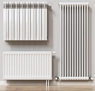 Modern heating pipe radiator 3d model