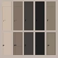 Modern Hinged Doors With Various Color Options For Home Interior Design 3d model