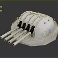 laser tower turret turntable sci-fi tower defense game tower defense sci-fi turret game turret game turret 3d model