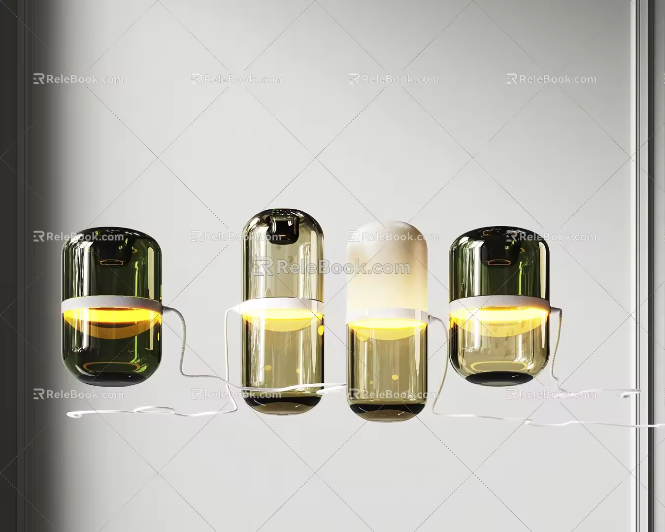 Modern table lamp 3d model