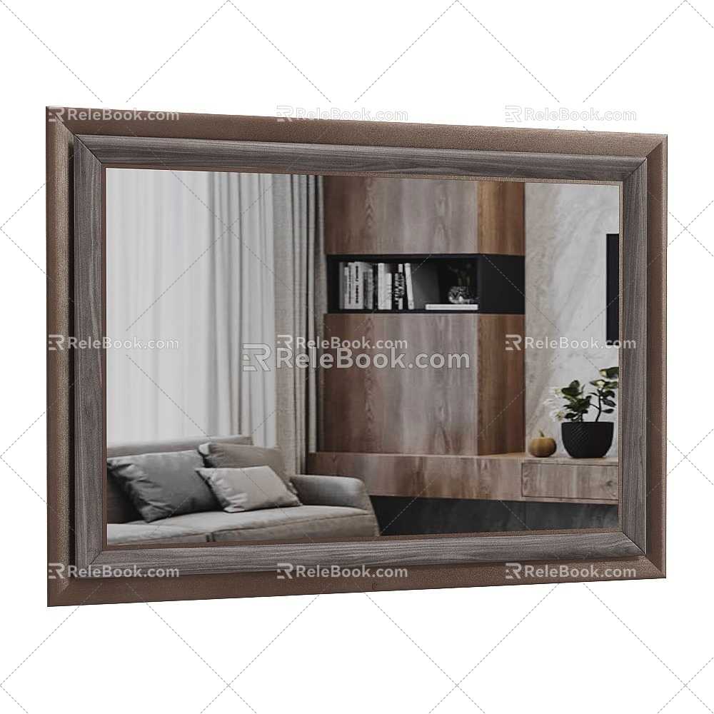 Decorative mirror 3d model