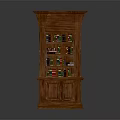 Traditional Wooden Bookcase With Multiple Shelves Filled With Books And Bottom Storage Cabinets
