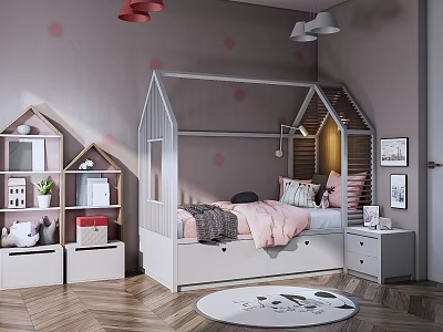 Modern Children's Room 3d model