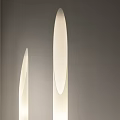 Modern Floor Lamps With Unique Shape In Minimalist Staircase Space