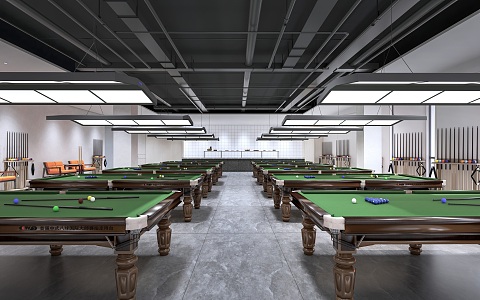 Billiard hall Billiard room Billiard table Billiard cue Billiard room Billiard table 3d model