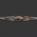 Medieval Sword With Red Blade And Ornate Hilt Isolated On Dark Background