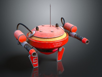 Modern Drones Sci-Fi Drones 3d model