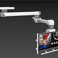 Arm Mounted Medical Device With Surgical Monitor Displaying Real Time Medical