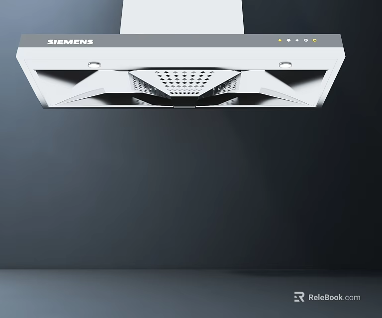 Sleek Siemens Range Hood With Powerful Extraction For Modern Kitchens 3d model 