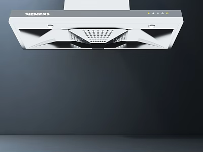 Sleek Siemens Range Hood With Powerful Extraction For Modern Kitchens 3d model